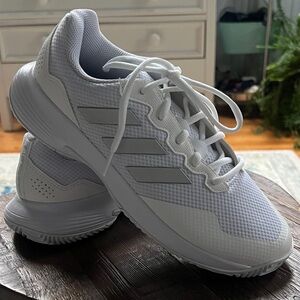adidas White Mesh Running Sneakers